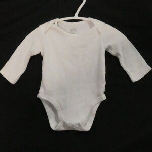 AMAZON ESSENTIALS White Long Sleeve Bodysuit 0-3 Months